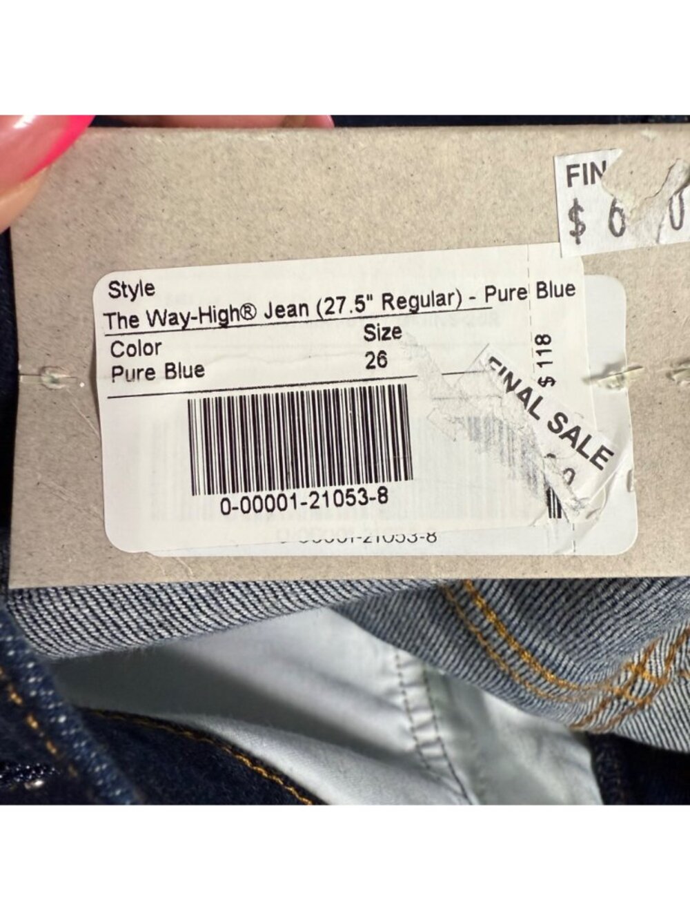 Everlane Womens High-Waisted Ankle Jeans Pure Blue Size 26 Organic Cotton Blend - Picture 14 of 15